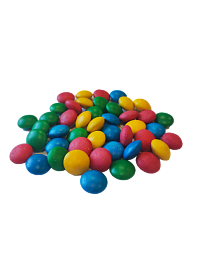 Драже с молочным шоколадом в цветной глазури тест