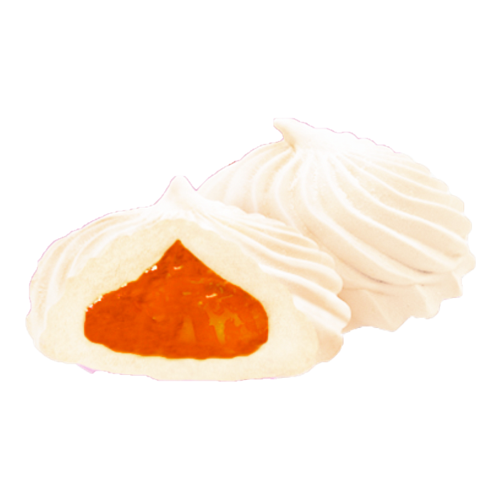 Zefir with orange filling