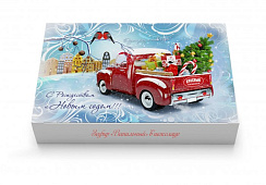 Сувенирный набор "Zefir.by" ванильный в шоколаде в новогодней упаковке