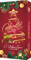 Конфеты ТМ Сonfemillio "Со вкусом киви и клубники" в новогодней упаковке