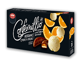 Конфеты ТМ Confemillio "Co вкусом апельсина и пломбира"