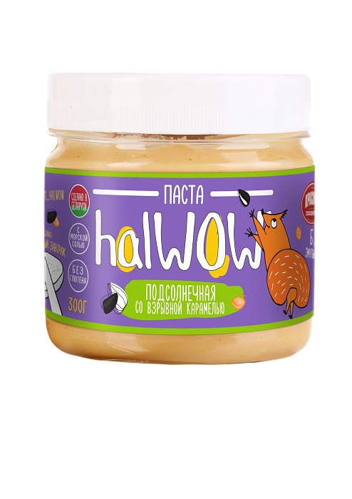 Sunflower butter spread with a popping caramel